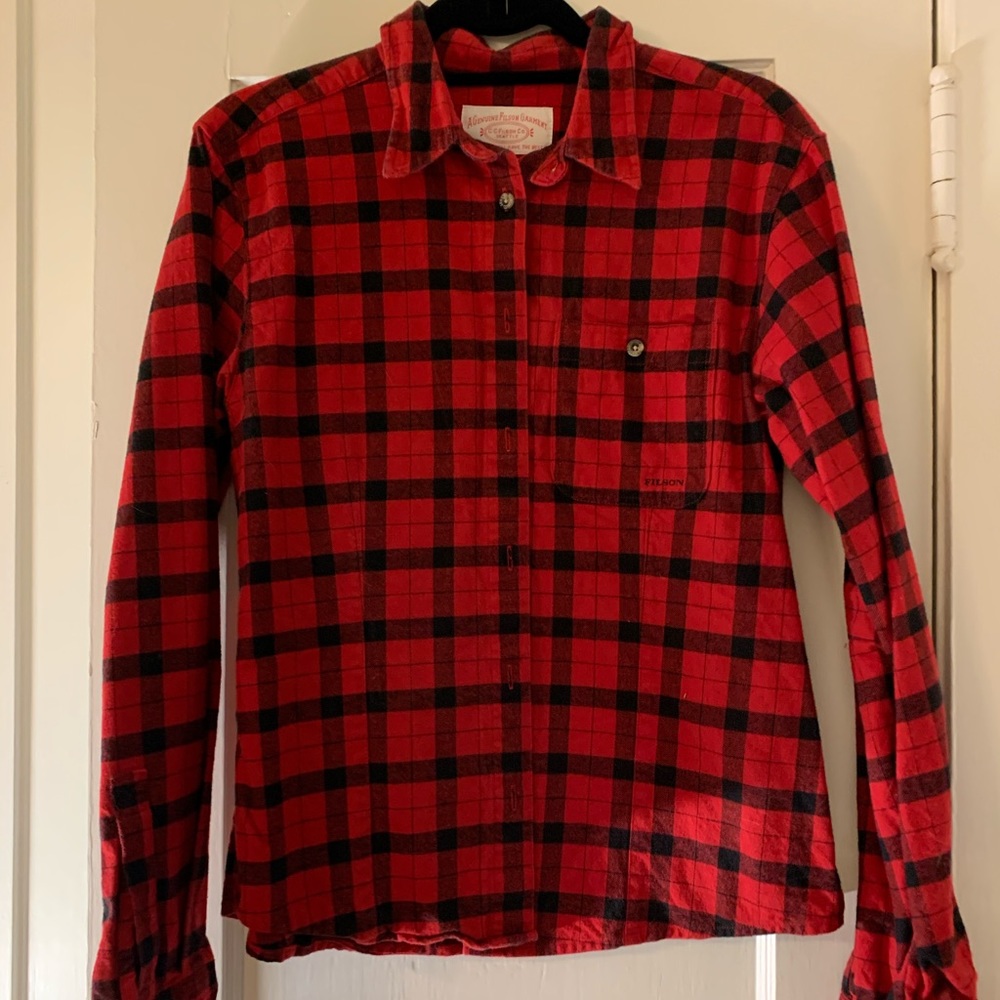 Filson Red Plaid Flannel Shirt